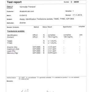 Vermodje Trenaver lab report (January 21, 2016)