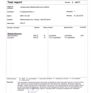 Jintani Methandienone (Batch MN1131JN)