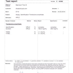 Med-Tech Solutions Tren E lab report (April 21 ,2016)