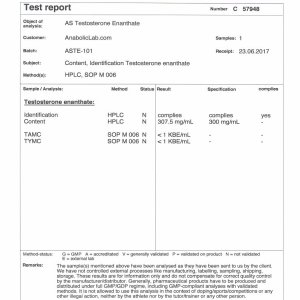 Anabolic Solutions (AS Labs) Testosterone Enanthate - July 24, 2017