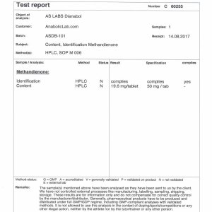 AS Labs Dianabol lab report (September 13, 2017)