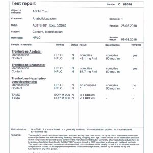 AS Labs Tri-Tren lab report (July 11, 2018)