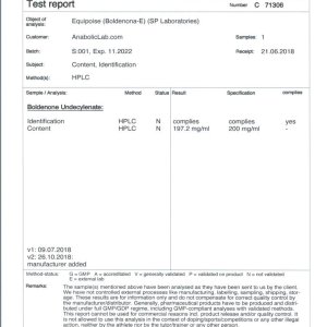 SP Labs Equipoise lab report (October 26, 2018)