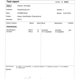 Vermodje Oxaver lab report (July 23, 2015)