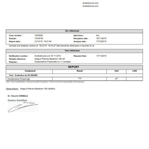 Dragon Pharma Masteron 100 lab report (December 21, 2015)