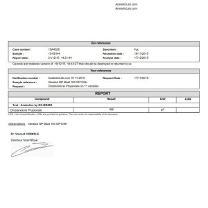 Geneza Pharma GP Mast 100 lab report (December 21, 2015)