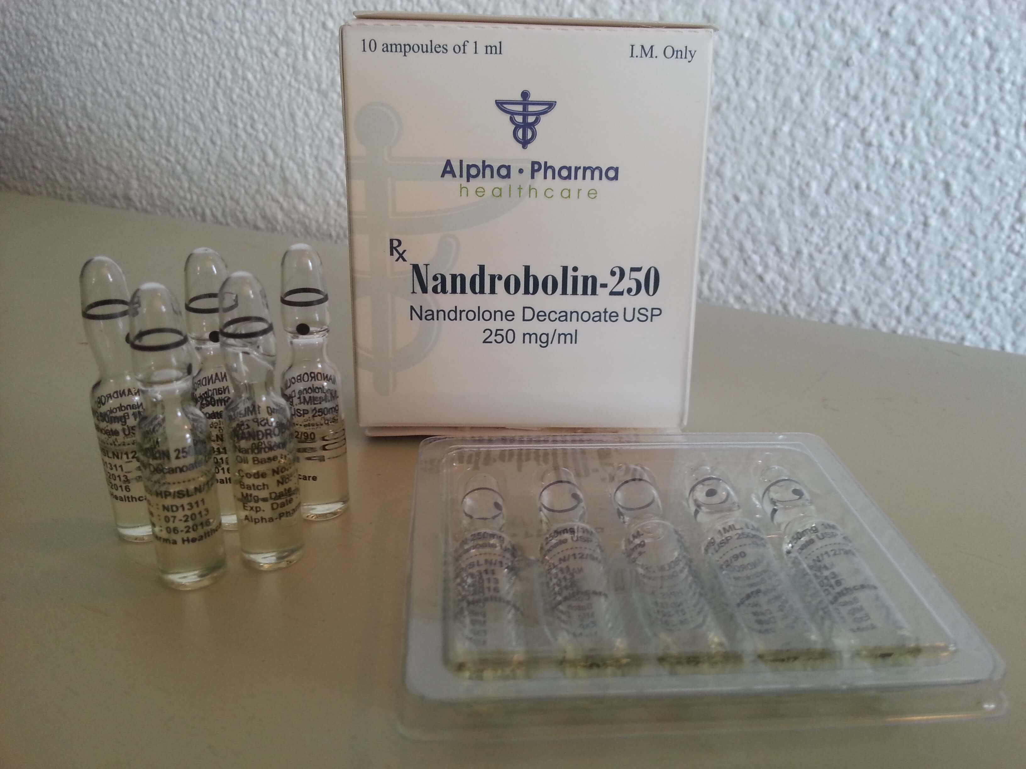 Alpha Pharma Healthcare Nandrolin 250 (nandrolone decanoate) - HPLC-UV analytical lab testing results