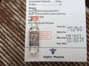 Alpha Pharma Mastebolin (aka Masteron)