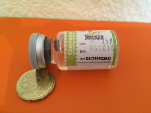 Geneza Pharmaceuticals GP Mast 100 lot number, ISN and expiration date