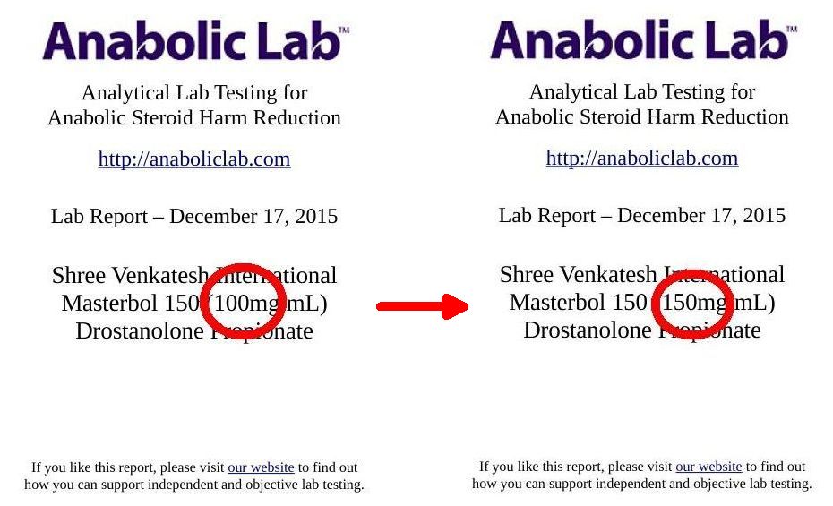 Shree Venkatesh Masterbol 150 Lab Test Results Anabolic Lab