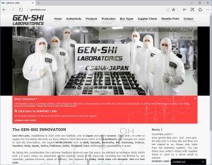 Gen-Shi website notice of underdosed products