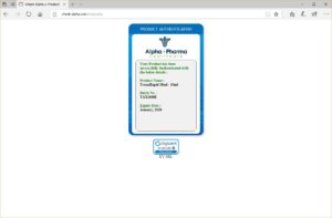 Alpha Pharma TrenaRapid product authentication